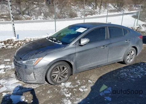 2019 Hyundai Elantra Sel из США, поврежденный, VIN KMHD84LF6KU744338